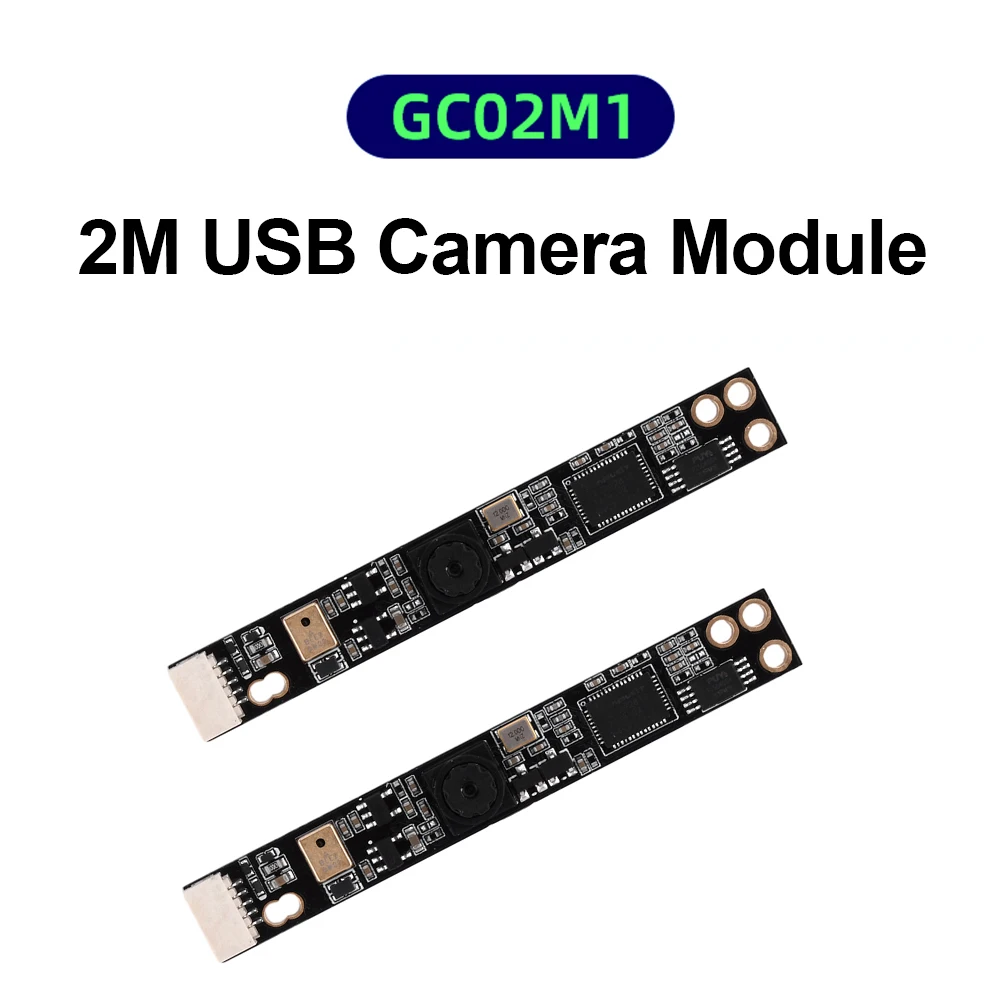 1PCS 1600*1200 30FPS USB 무료 드라이버 카메라 모듈 GC02M1 2M 70도 고정 초점 조정 가능한 카메라 모듈 지원 마이크