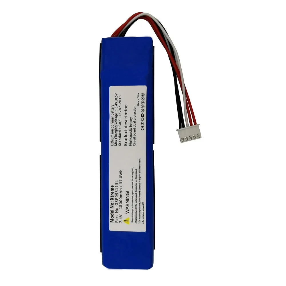 Original New 18000mAh Rechargeable Li-ion Battery GSP0931134 With Tools For JBL XTREME Bluetooth Speaker Batteries + Free Tools