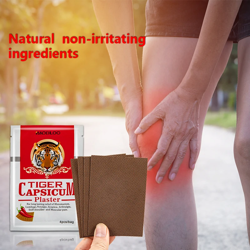 16Pcs Tiger Pepper Patch Joint Arthritis Rheumatoid Meniscus Pain Relief Plaster Muscle Sprain Medical Sticker Health Care