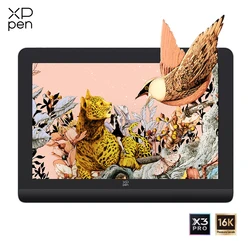 XPPen Artist Pro 16 (Gen 2) Graphics Tablet Monitor 16K Pressure Levels Drawing Pen Display with X3 Pro Stylus Support Android