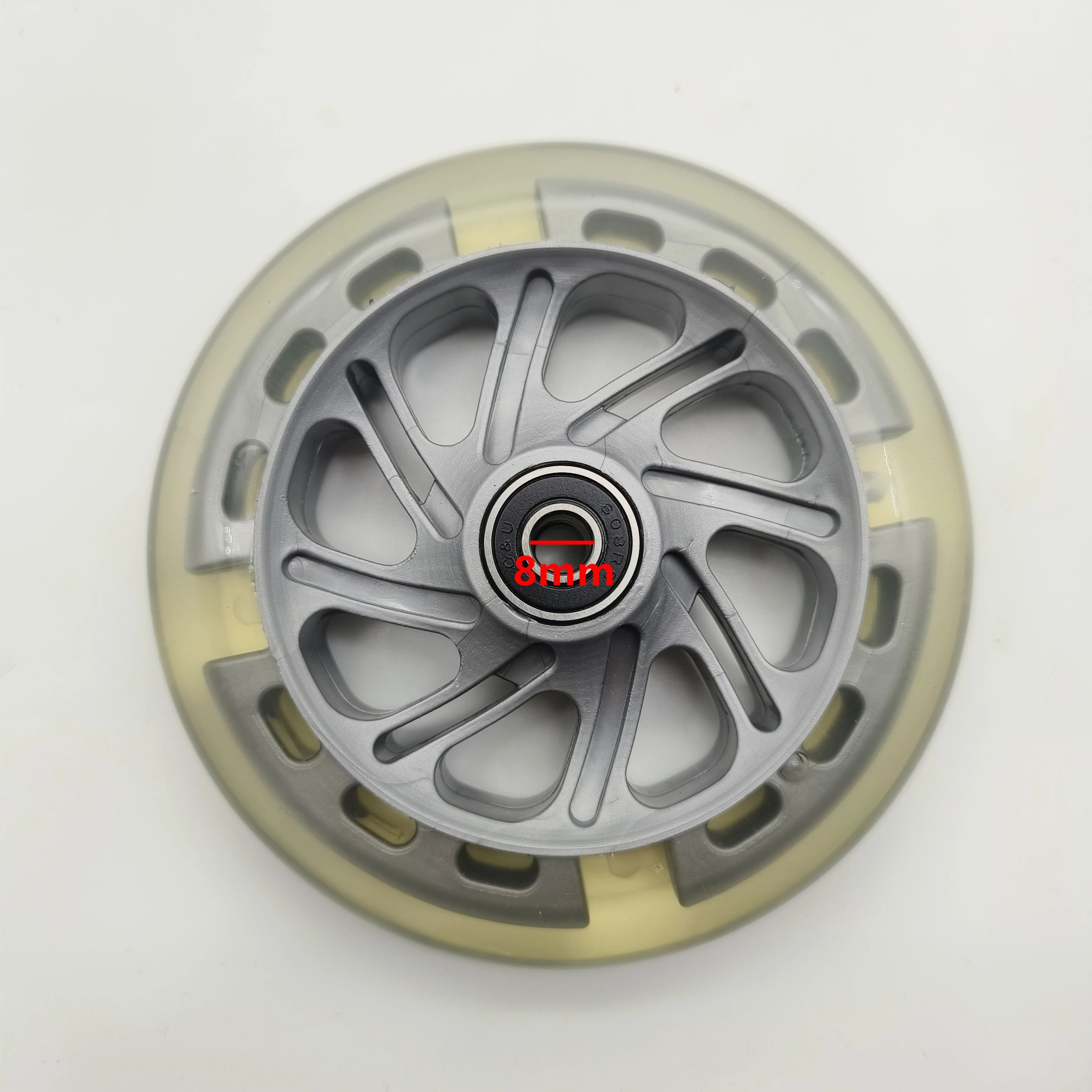 Scooter Wheel 120x24 mm 2pcs/lot Lighting Flashing