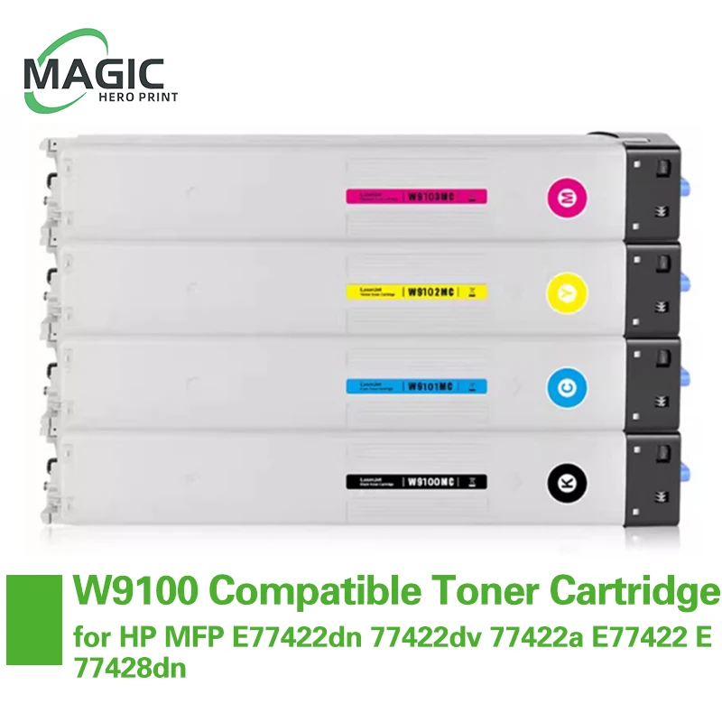 

W9100 W9100MC W9101MC W9102MC W9103MC Compatible Toner Cartridge for HP MFP E77422dn 77422dv 77422a E77422 E77428dn