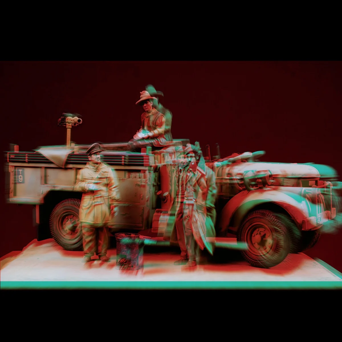 1/72 레진 군인 모델 GK 사하라 브렉퍼스트 - 영국 LRDG 순찰팀 - 조립되..