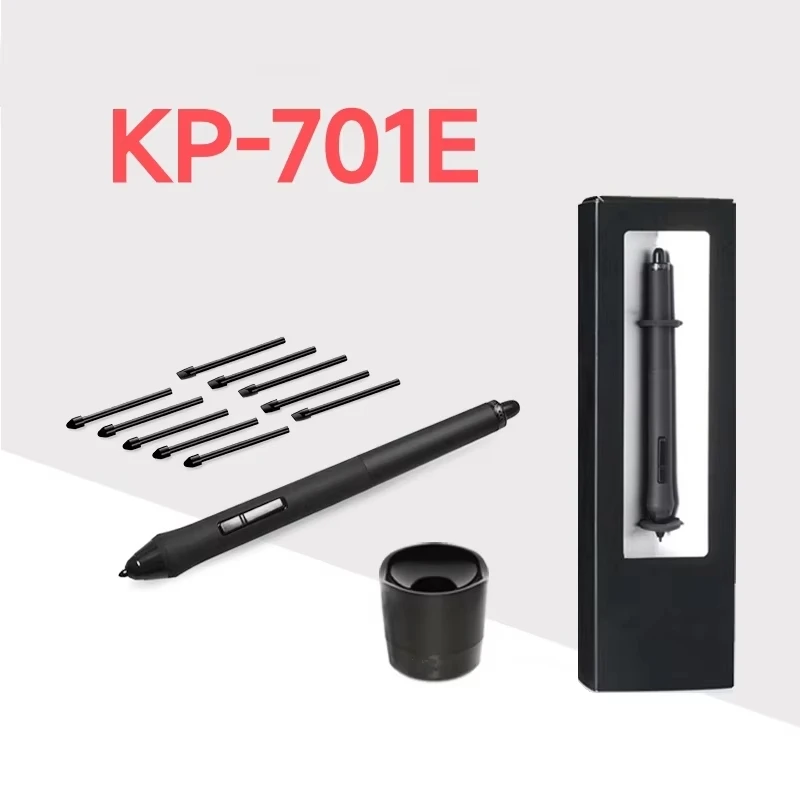 와콤 인튜어스 4 5 신티크 그래픽 태블릿 스타일러스 펜, 스탠드 베이스, 펜촉 10 개, KP-701E 아트 펜, 신제품
