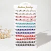 12 pièces nouveau mauvais œil carré Bracelet en cristal bracelets de prière faits à la main bracelets de cheville réglables poignet bijoux cadeau pour ami