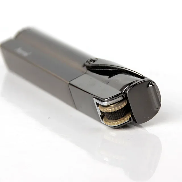 Description Picture 4 of item2024 New Portable 1300 C Compact Jet Gas Turbo Torch Butane  Lighter Strip Fixed Fire Windproof Metal Cigar Lighter Cigarette