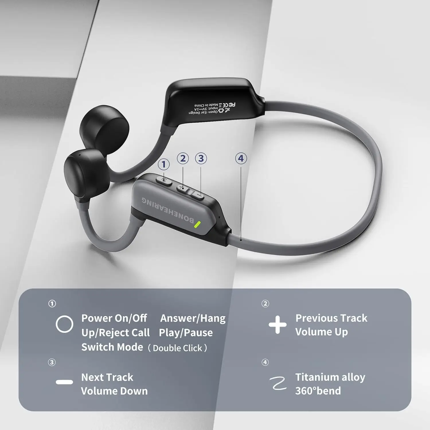 Newest Hearing Aids for Deafness Bone Conduction Hearing Aid for Elderly Children Deafness Earbuds Wireless Bluetooth Headset 6