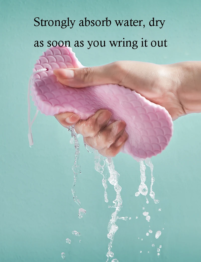 exfoliating soft sponge body scrubber