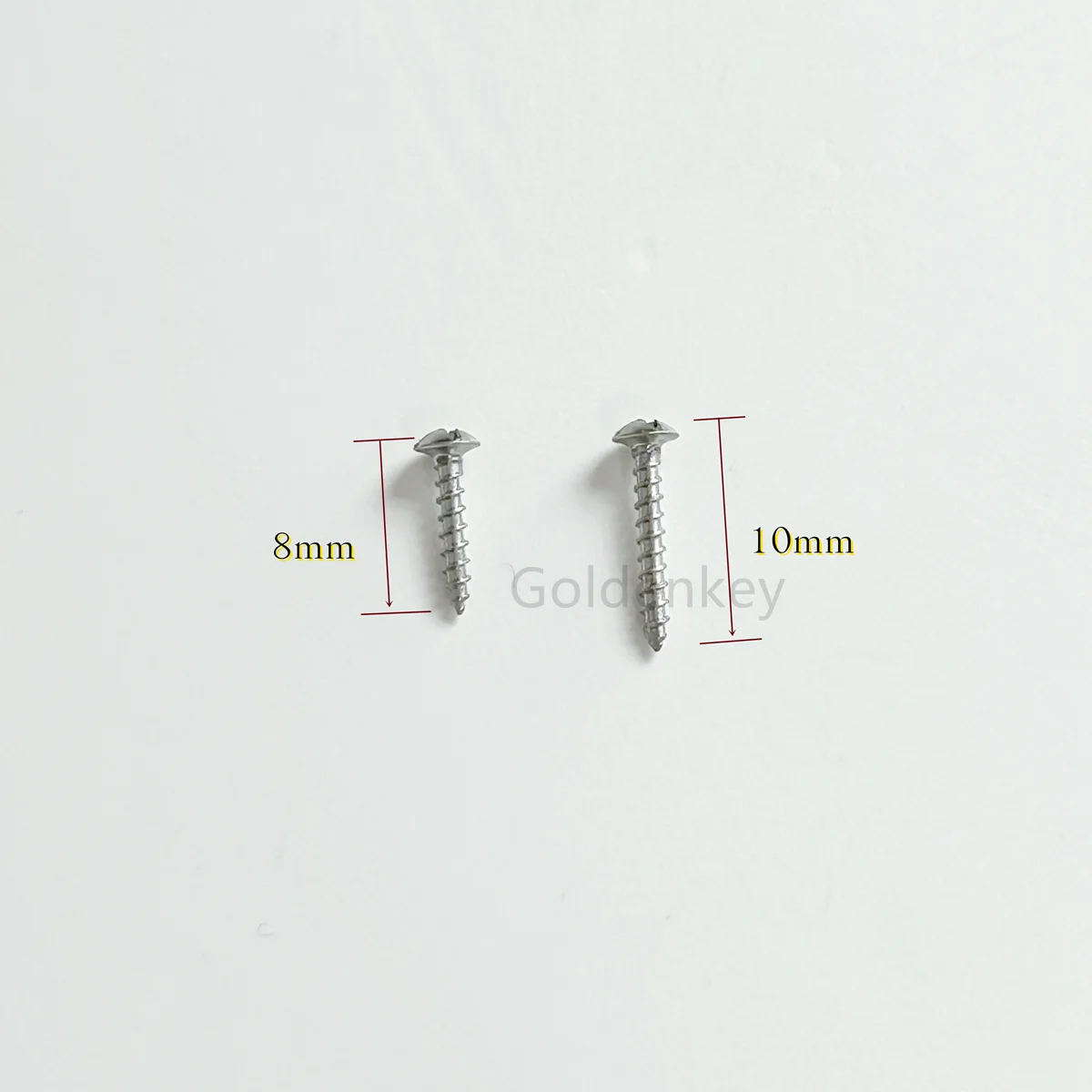 

10Pcs Dental Full Threaded Screw Bone Fixation GBR Titanium Screws φ1.3 Length 8/10MM