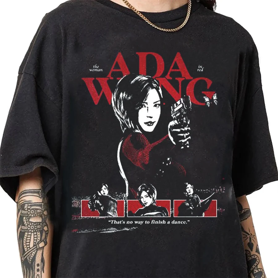Resident Evil Biohazard Ada Wong Graphic T-Shirt - Unisex 100% Cotton Streetwear Top