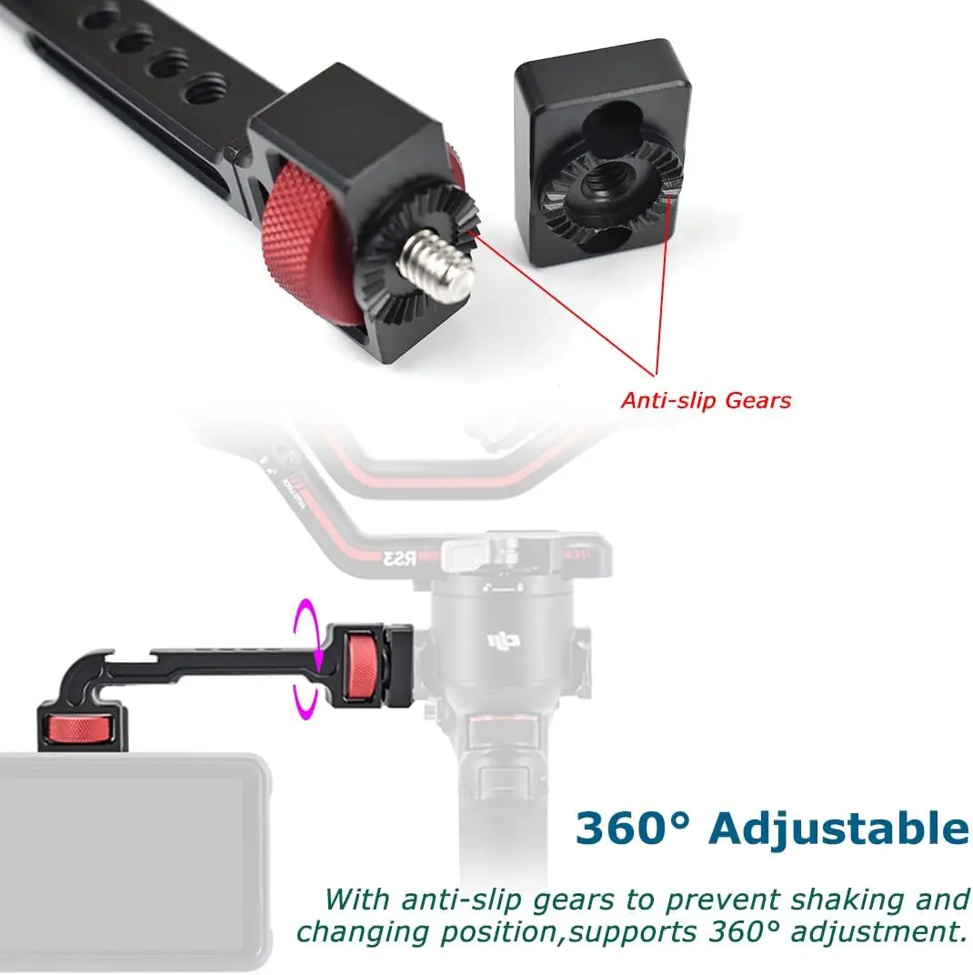 Support écran pour stabilisateur DJI/Zhiyun - Noir/Gris