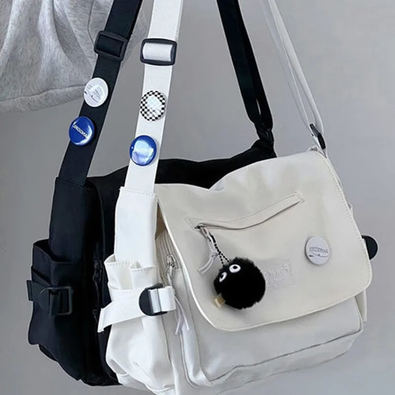 2024 New Men Crossbody Classroom Leisure Backpack Single Shoulder Female Postman Male Luggage Bag Women Travel Bags