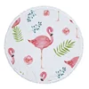 Flamingo Plants Pattern Large Round 150cm Beach Towel For Adults Wall Hanging Microfiber Bath Towel With Tassel Throw Yoga Mat 4