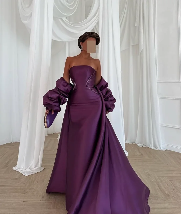 Customized Purple Beaded Floor Length Prom Dress Plus Size: A Complete  Real-World Review for Confident Evening Wear