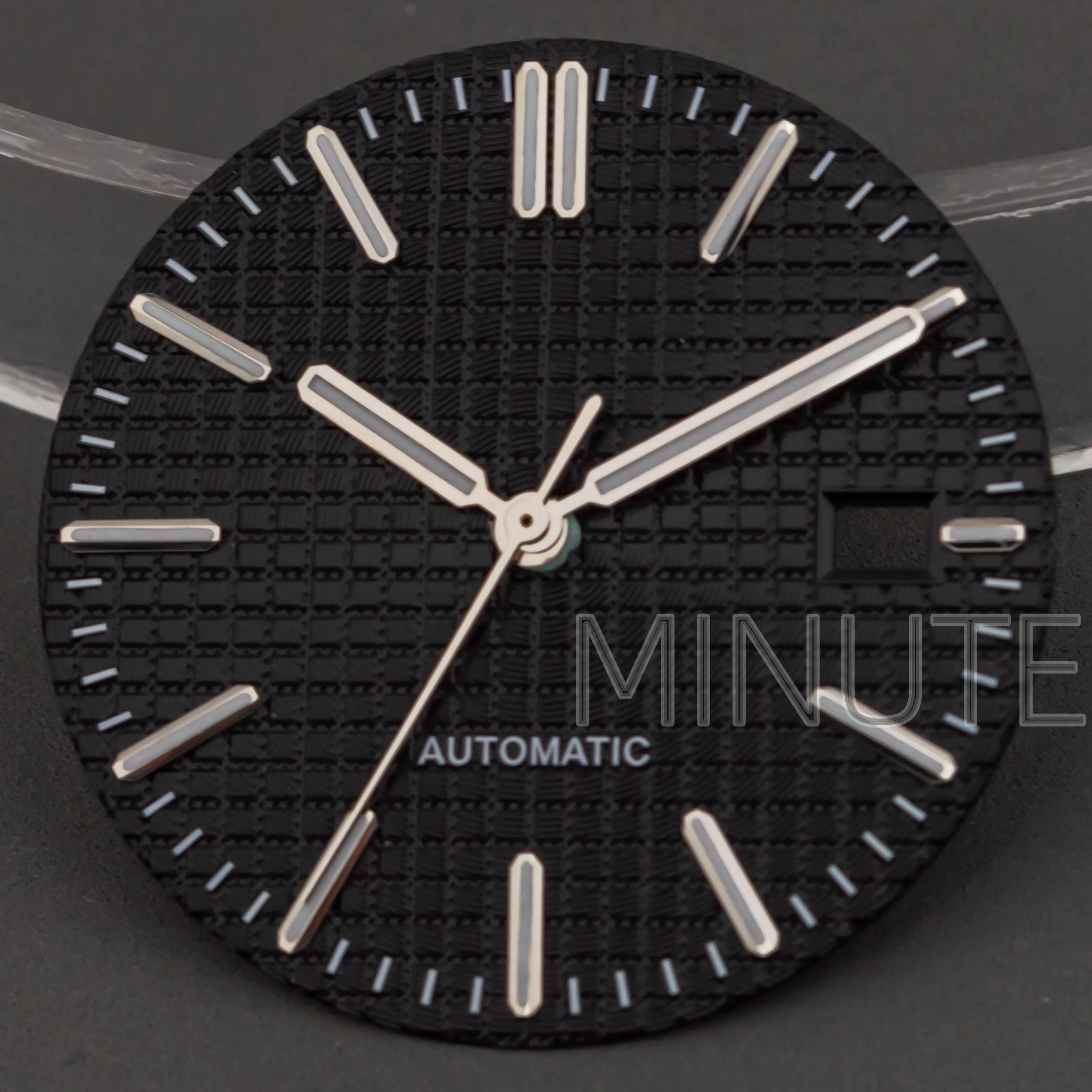 Green Luminous Watch Dial with Hands for Royal Oak Case – Black, Blue, Rose Gold Options