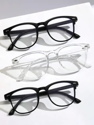 Unisex Square Frame Trendy Anti-Blue Light Glasses - Back to School Essentials (GD19222-B.T.B)