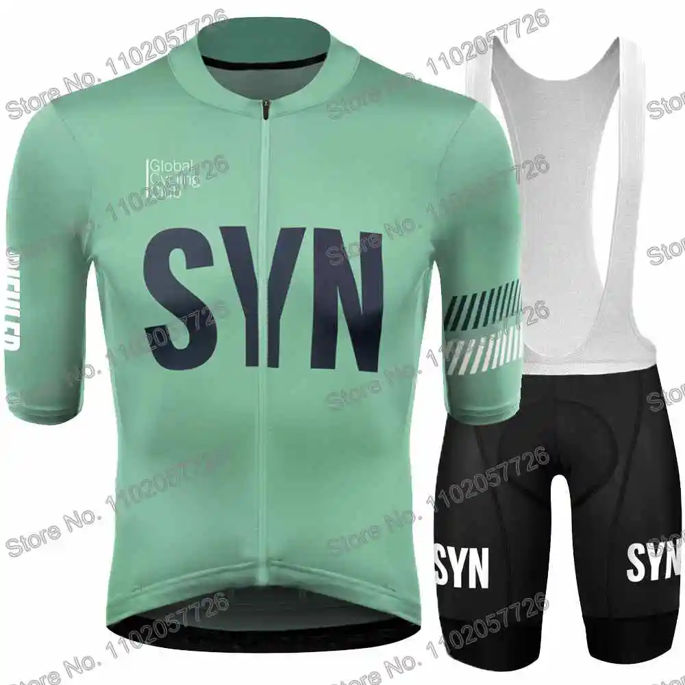 2023 SYN Cycling Clothing Summer Cycling Jersey Men's Set Road Race Bike Shirt Suit Short Sleeve MTB Women Bicycle Bib Shorts