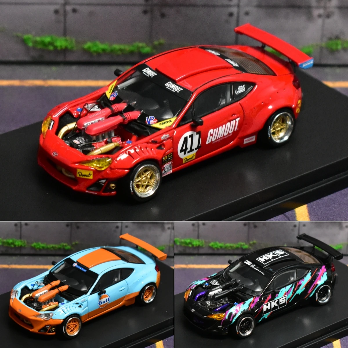 DCM 1:64 86+458 GT Gulf HKS Diecast Model Car - AliExpress