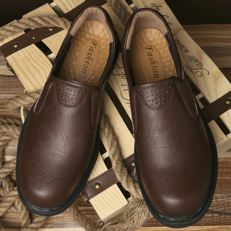 2024 Four Seasons ​Men's Oxford Shoes Autumn Winter Handmade Soles with Plush Cotton Shoes Men's Business Leisure Shoes 5
