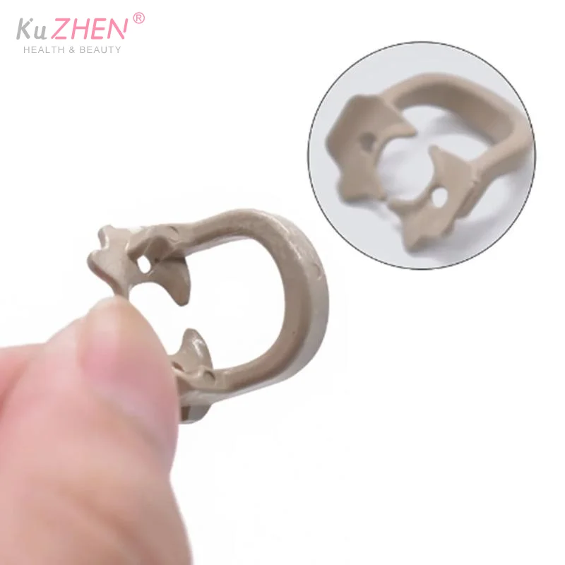 고품질 4개입/박스 치과용 댐 클립 레진 배리어 클램프 고무 섹셔널 매트릭스 밴드 어금니 클립 치과용 러버 댐 클립