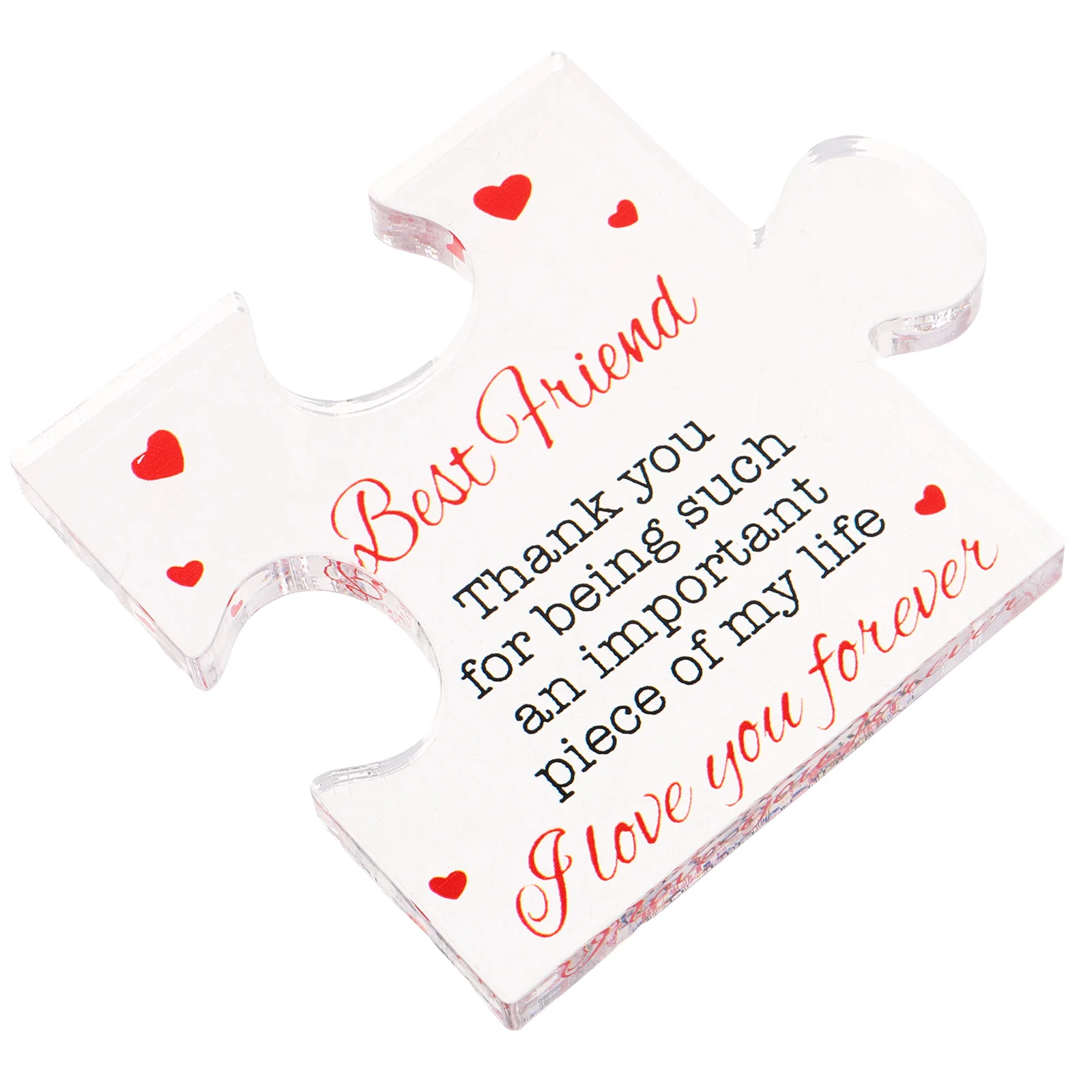 

Souvenir Valentine's Day Puzzle Office The Gift Acrylic Appreciation Desk Decor