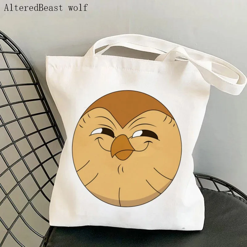 Women Shopper Printed Handbags Shoebill Balaeniceps Rex Environmental Storage Reusable Canvas Shoulder Tote Bag school bag
