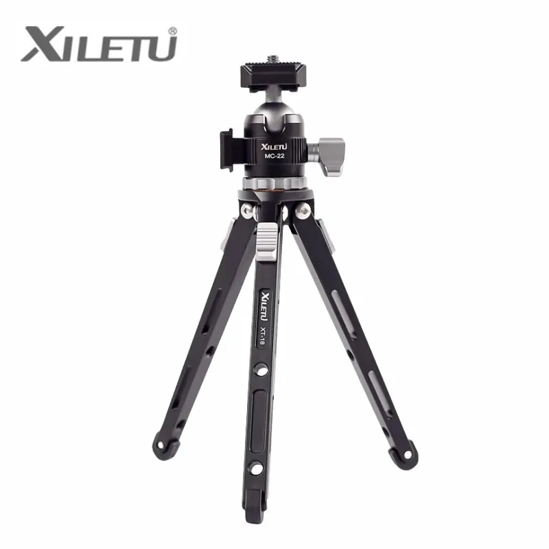 

Настольный мини-штатив XILETU XT18 + MC22 из алюминия с расширительным интерфейсом и шаровой головкой для мобильной фотографии