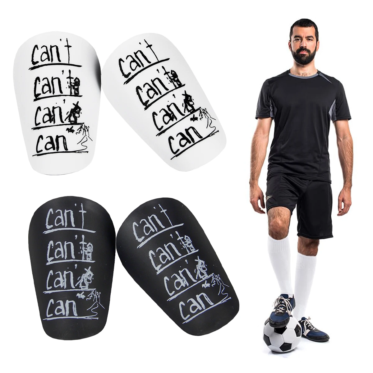 MINI leg pads ultra-light and durable high-quality PET material best football companion 1 pair