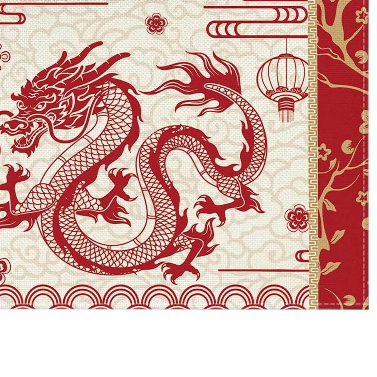 Chinese New Year Placemats Place Mats Set of 4 Happy New Year Table Decoration