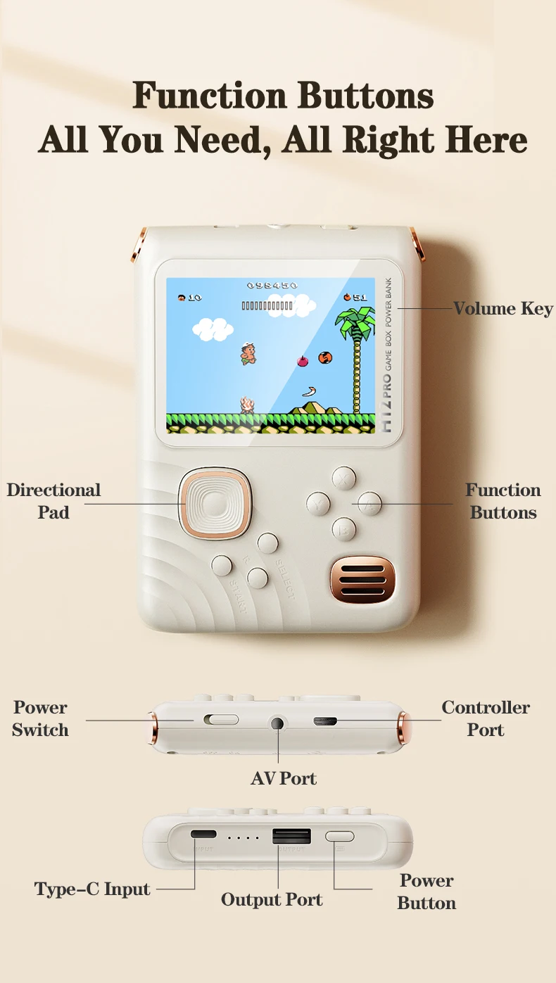 H12 Handheld Game Console – Double Player description image 18