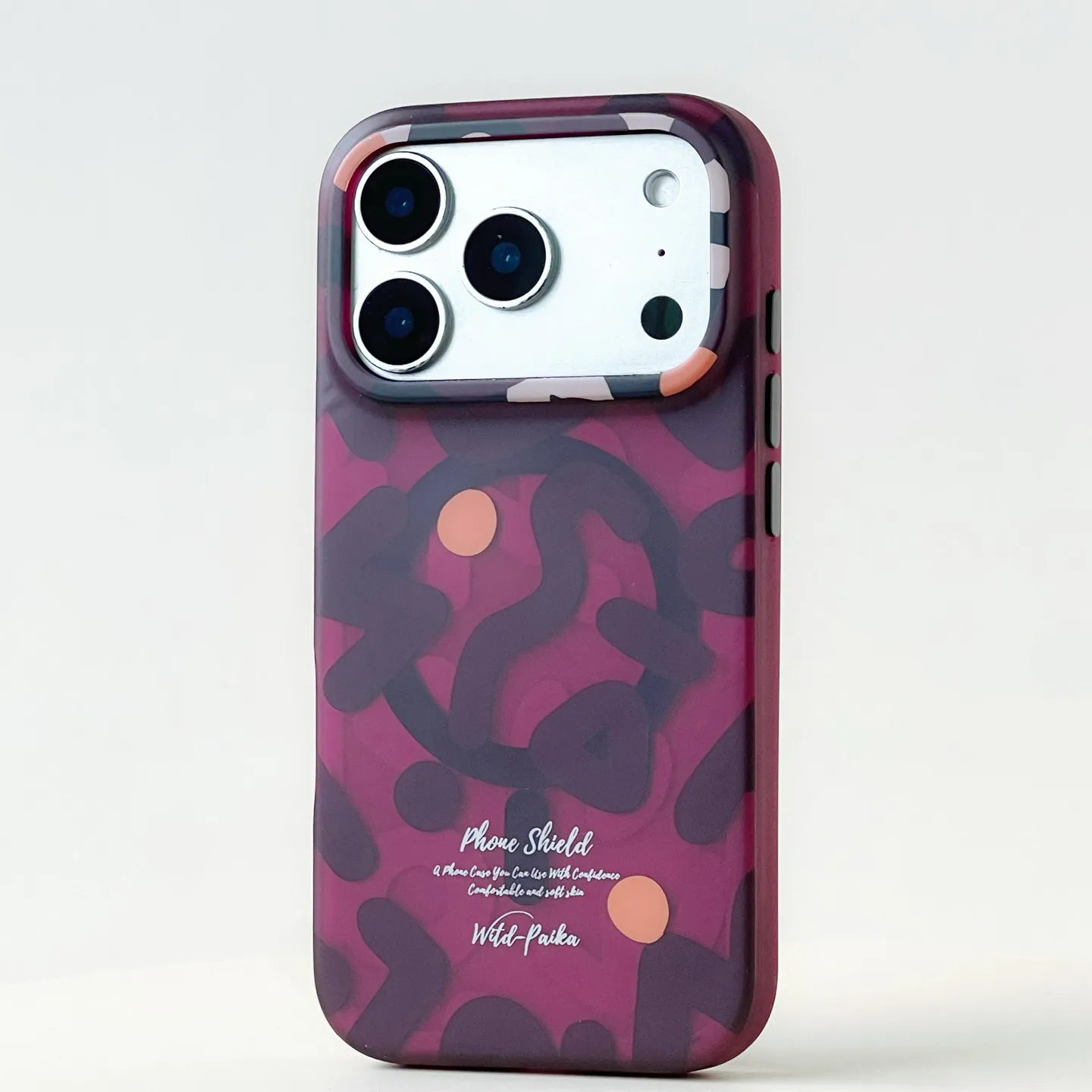 Trendy Graffiti Pattern Matte Shockproof Magnetic Phone Cover
