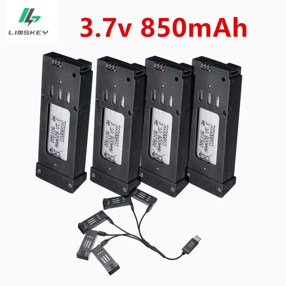 Batterie Drone 3.7V 600mAh Lipo avec Chargeur USB - Lot de 1