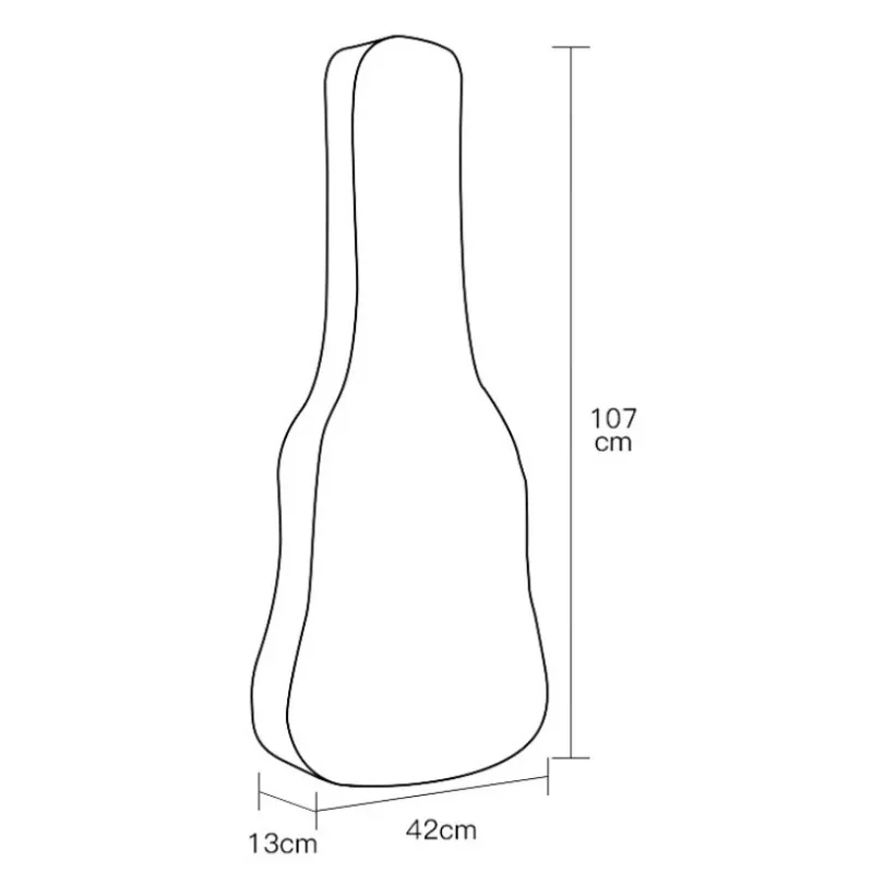 41 Inch Folk Guitar Bag Transparent Protector Dust Cover Moisture-proof Sealing Bag