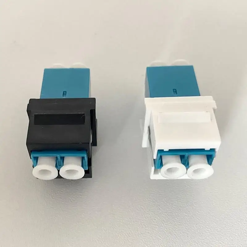 K43A 10pcs/lot Fitting Duplex Connector Fiber Keystone Adapter