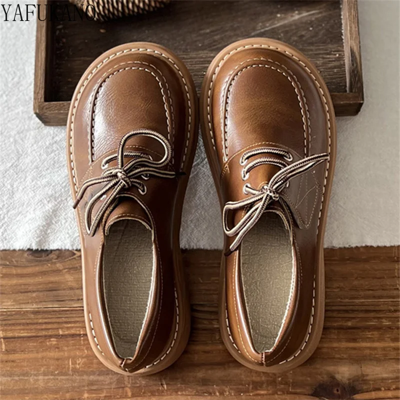 

Mori Girl Literary Retro Big Head Doll Shoes College Style All-match Flat Single Shoes British Small Leather Shoes Uniform Shoes