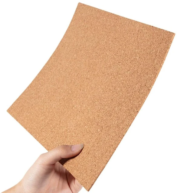 6/8Pack 8.3in x11.8in Self-Adhesive A4 Size Cork Sheets(2mm Thick