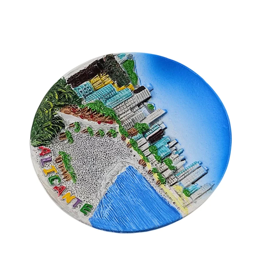 Barcellona Spagna 3D Landmark Frigorifero Magnete Souvenir Regalo, Resina Handmade Barcellona Frigorifero Magnete Casa Cucina Decorazione Collezione