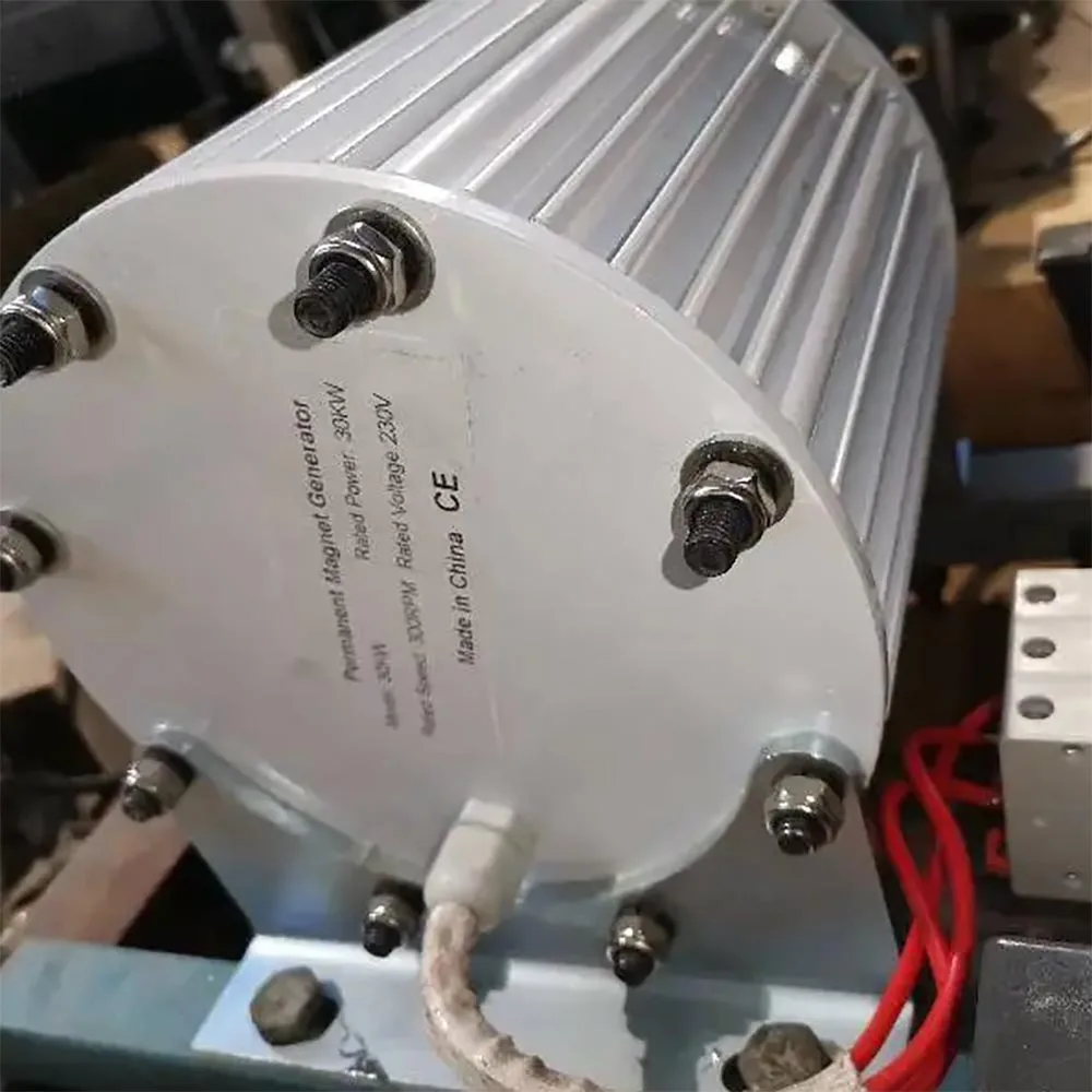 Low Noise Low RPM 50HZ 10KW-40KW 48V 96V 220V 380V 3Phase Motor Alternator Electric Permanent Magnet Generator With Motor