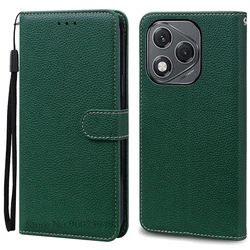 Leather Wallet Flip Case for Honor 400 Series - Elegant Protection and Style (Dark Green)