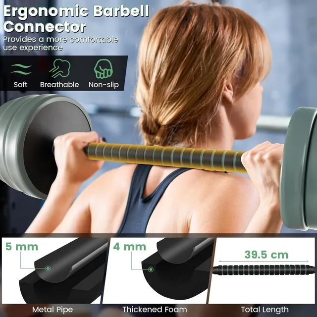 4-in-1 Adjustable Dumbbell Barbell Set 5