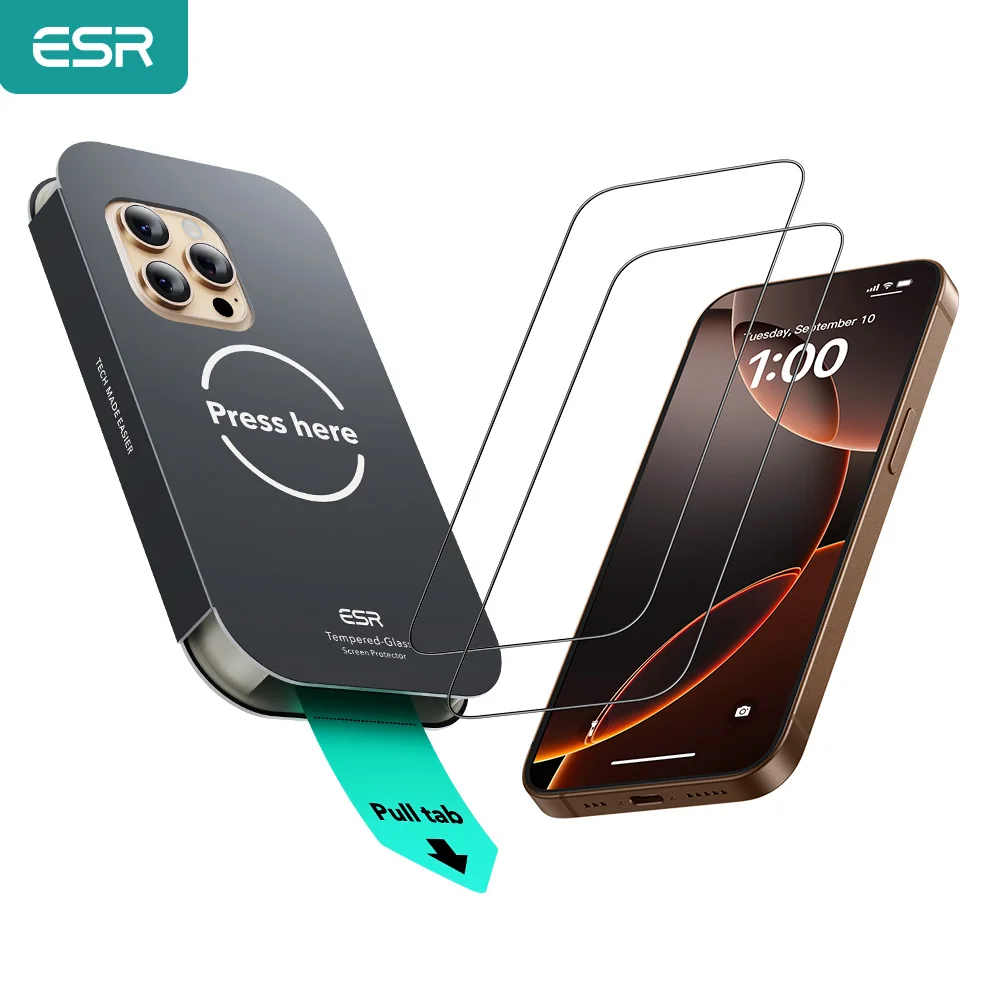 iPhone 16e/14/13/13 Pro용 ESR HD 투명 화면 보호기 iPhone 1..