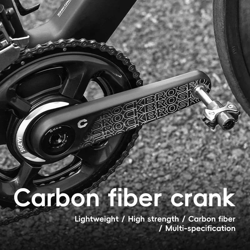 Rockbros-超軽量カーボンファイバー自転車クランク、チェーンホイール