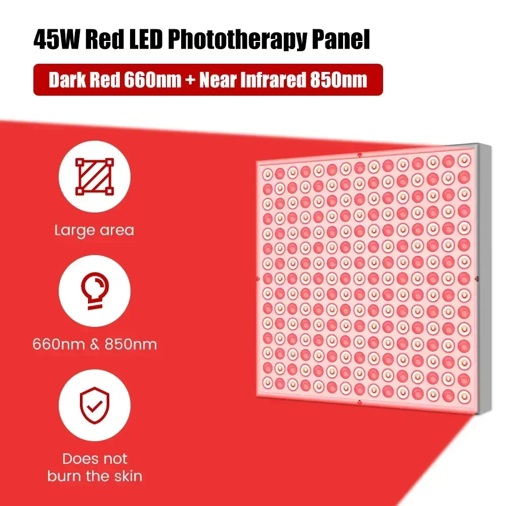 660nm&850nm Near Infrared Red Light Therapy Panel Home Device