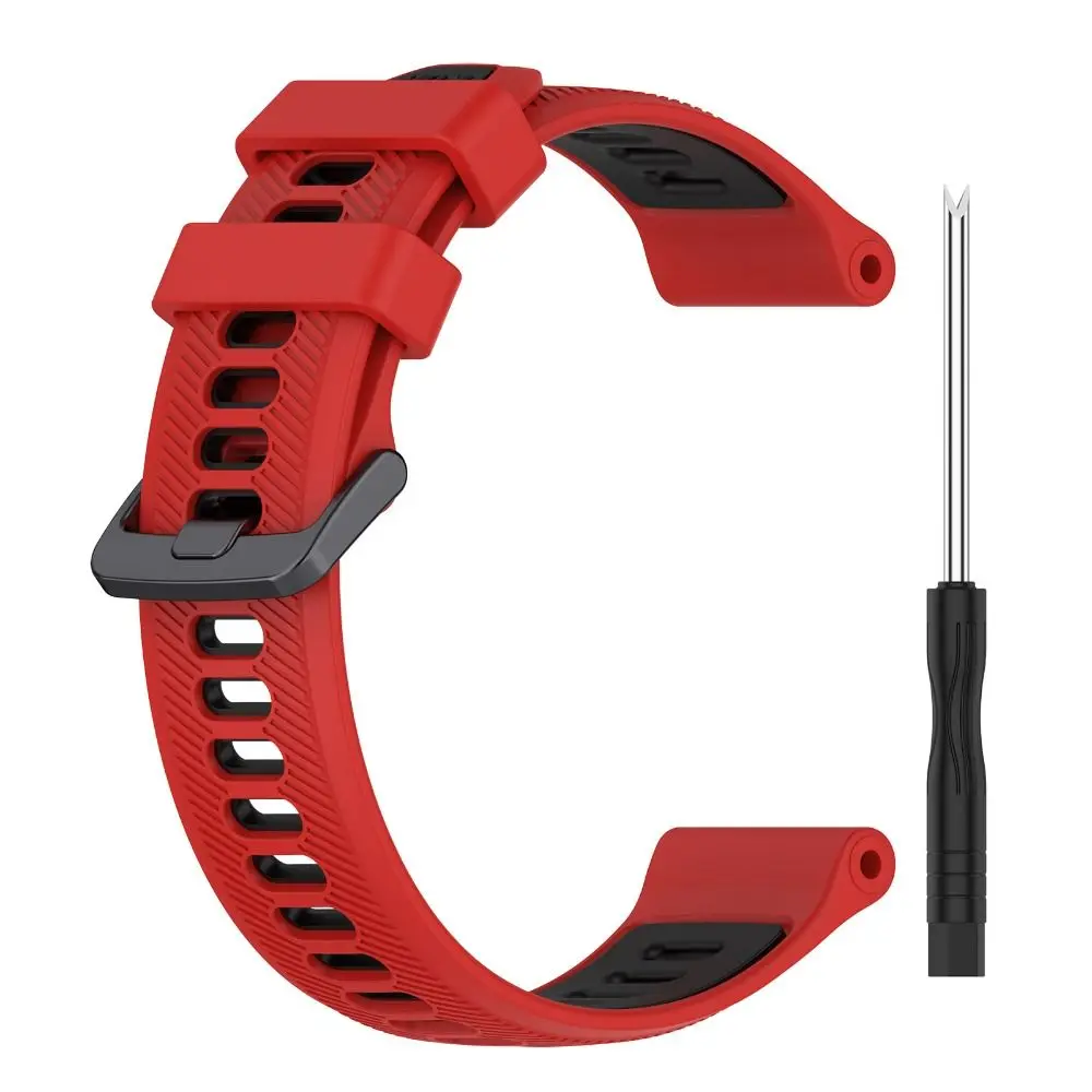 Dual-Tone Silicone Smartwatch Replacement Strap