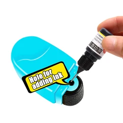 Recharge d'encre noire pour Protection contre le vol d'identité, tampon à rouleau photosensible, Graffiti, vente en gros 