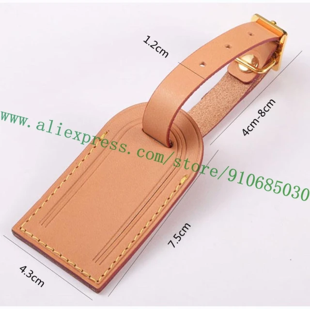 Top Grade Real Vachetta Vegetable Tanned Calfskin Key Bell Leather Cover  Hanging Name Tag Customization Hot Stamp Service - AliExpress