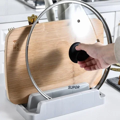 

Multifunctional Knife Holder Cutting Board Integrated Kitchen Supplies Storage Rack Chopsticks Pot Cover Knife Holder Pot Cover