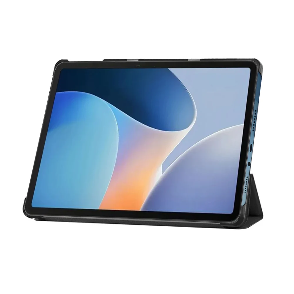 Slim Tri-Folding Smart Sleep/Wake PU Tablet Case with Stand