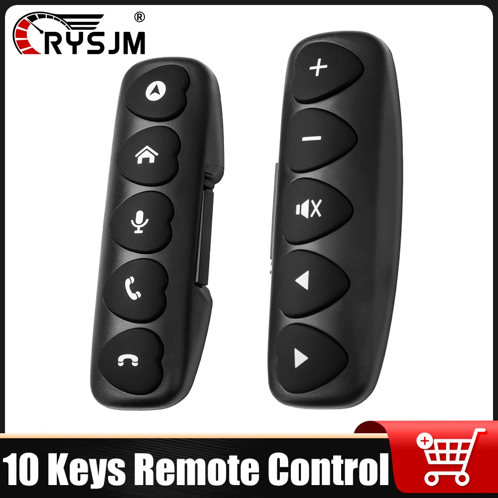 10 Keys LED Backlight Steering Wheel Car Remote Control Music Player For Car Radio DVD GPS Multimedia Navigation Android ISO