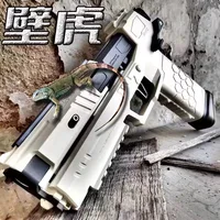 New 4.0 Gecko X8 Plastic Soft Bullet Toy Gun Manual Pistol Blaster Shooting Model For Boys Children Outdoor Shooting Fake Gun K0 2